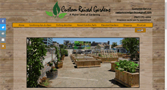 Desktop Screenshot of customraisedgardens.com